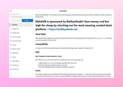 WebADB