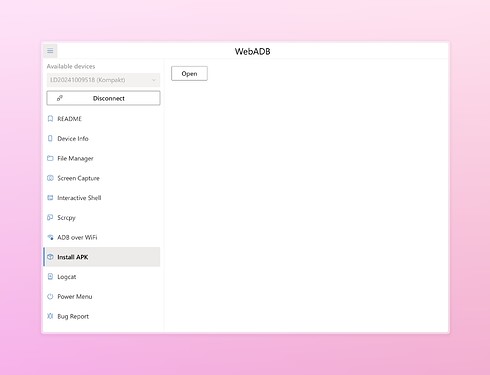 Install APK - Android Web Toolbox